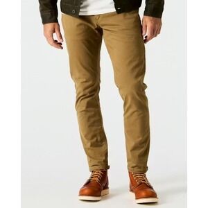 Flint and Tinder Pants Mens 36x32 Earth 365 Stretch Chino Huckberry 5-Pocket USA